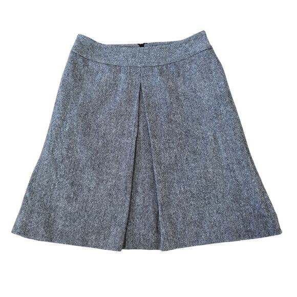 Bloomingdale's Dresses & Skirts - Bloomingdale’s Wool Silk A-Line Skirt Gray Pleated Petite 10P